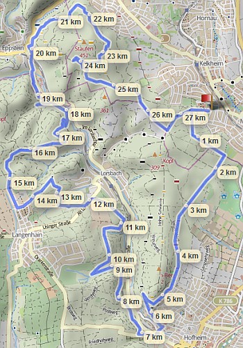 Lorsbachrunde = 27km